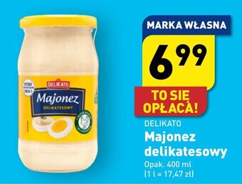 ALDI DELIKATO Majonez delikatesowy 400 ml oferta