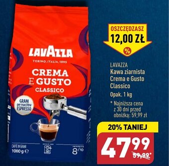 ALDI LAVAZZA Kawa ziarnista Crema e Gusto 1 kg oferta