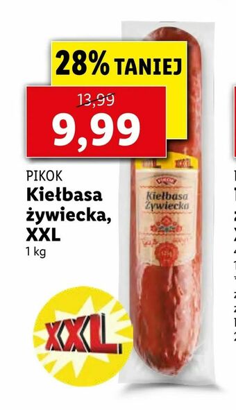 Lidl Kiełbasa żywiecka Xxl oferta