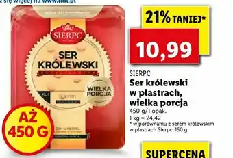 Lidl Ser królewski w plastrach, wielka porcja oferta