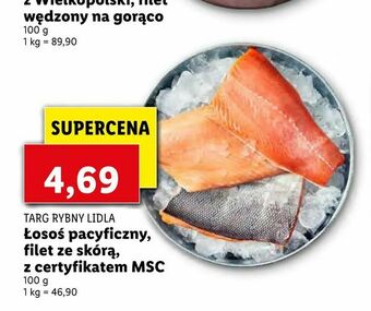 Lidl Łosoś pacyficzny, filet ze skórą, z certyfikatem MSC oferta