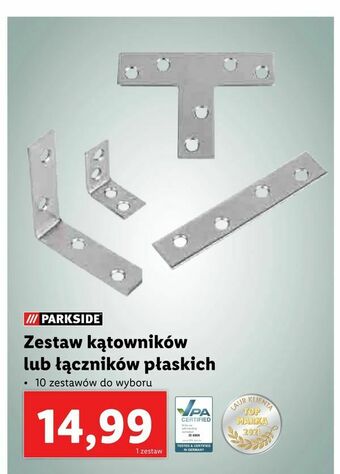 Lidl Zestaw kątowników lub łączników płaskich oferta
