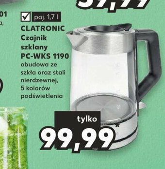 Kaufland CLATRONIC Czajnik szklany PC-WKS 1190 oferta