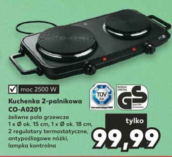 Kaufland Kuchenka 2-palnikowa CO-A0201 oferta