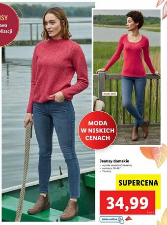 Lidl Jeansy damskie oferta