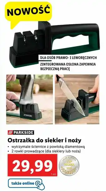 Lidl Ostrzałka do siekier i noży oferta