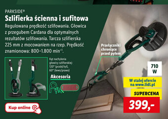 Lidl Szlifierka ścienna i sufitowa oferta