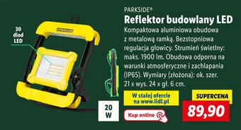Lidl Reflektor budowlany LED oferta