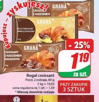 Dino Croissant duo z nadzieniem wanilia-kakao oferta