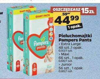 Netto Pieluchomajtki Pampers Pants oferta