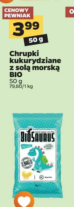 Netto Chrupki kukurydziane z solą morską BIO oferta