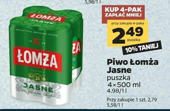 Netto Piwo Łomża Jasne oferta