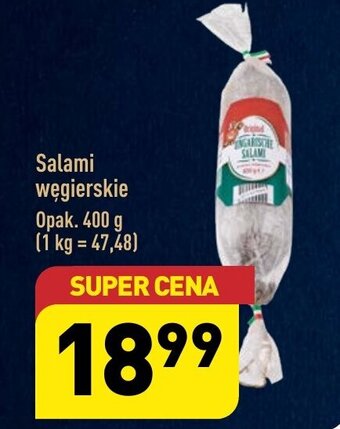 ALDI Salami węgierskie 400g oferta