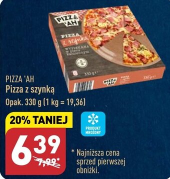 ALDI PIZZA 'AH Pizza z szynką 330g oferta
