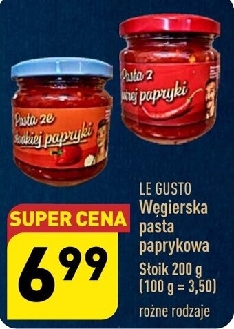 ALDI LE GUSTO Węgierska pasta paprykowa 200g oferta