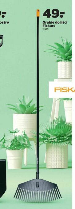 Netto Grabie do liści Fiskars oferta