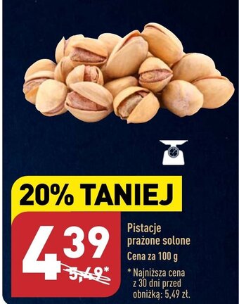 ALDI Pistacje prażone solone 100 g oferta