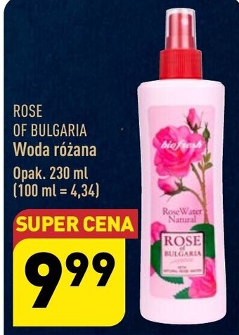 ALDI ROSE OF BULGARIA Woda różana 230ml oferta