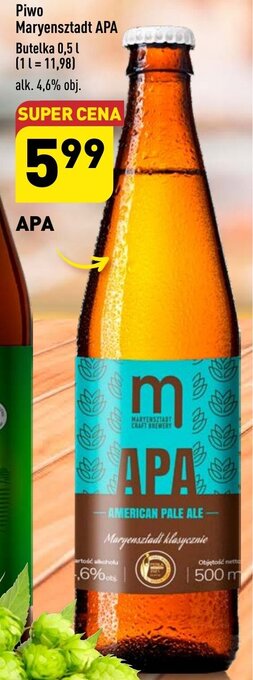 ALDI Piwo Maryensztadt APA 0,5l oferta