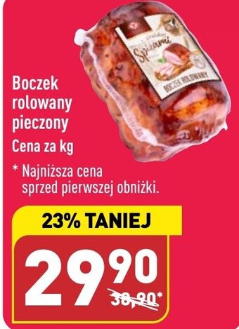 ALDI Boczek rolowany pieczony 1kg oferta