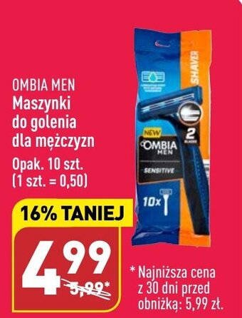 ALDI OMBIA MEN Maszynki do golenia dla mężczyzn 10szt. oferta
