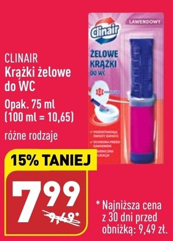 ALDI CLINAIR Krążki żelowe do WC 75ml oferta