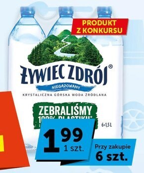 ABC Żywiec zdrój niegazowany woda źródlana 6 x 1,5 l oferta