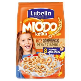 Sezamek Lubella miodo kółka zbożowe kółka z miodem 250 g oferta