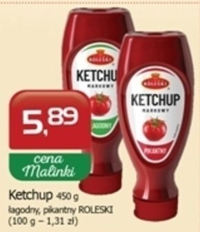 Malinka Market Firma roleski ketchup markowy łagodny 450 g oferta