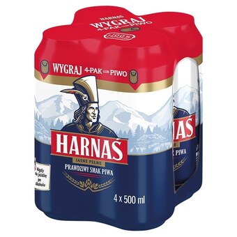 ABC Harnaś piwo jasne pełne 4 x 500 ml oferta