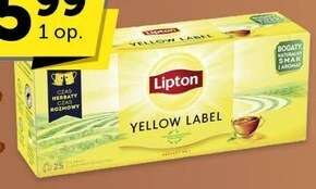 Euro Sklep Lipton yellow label herbata czarna 50 g (25 torebek) oferta