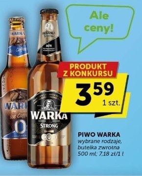 Groszek Warka strong piwo jasne 500 ml oferta