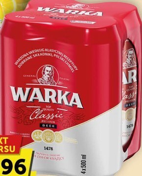 Euro Sklep Warka classic piwo jasne 4 x 500 ml oferta