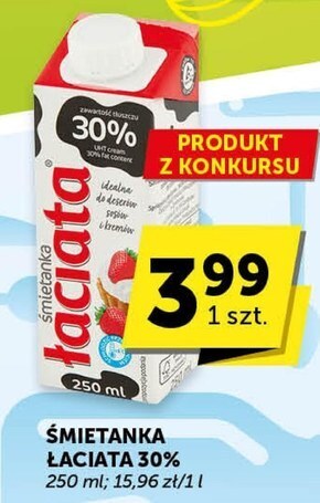 Euro Sklep Łaciata śmietanka 30% 250 ml oferta