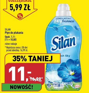 ALDI SILAN Płyn do płukania 1,1l oferta