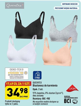 ALDI QUEENTEX Biustonosz do karmienia 2szt. oferta