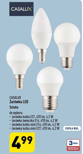 ALDI CASALUX Żarówka LED oferta