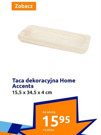 Action Taca dekoracyjna Home Accents 15,5x34,5x4cm oferta