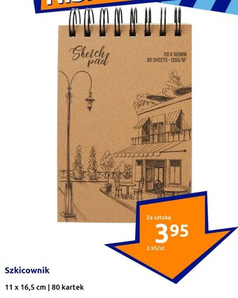 Action Szkicownik 11 x 16,5 cm 80 kartek oferta