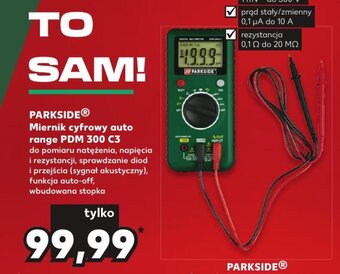 Kaufland PARKSIDE Miernik cyfrowy auto range PDM 300 C3 oferta