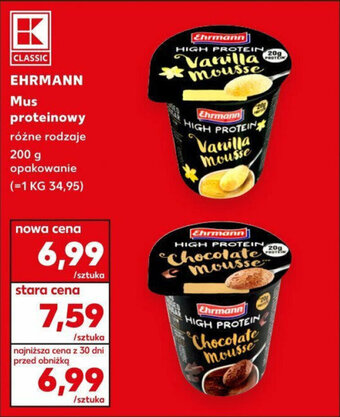 Kaufland EHRMANN Mus proteinowy 200g oferta