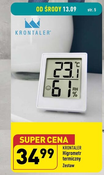 ALDI Higrometr termiczny Zestaw oferta