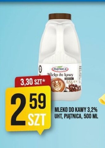 Market Jan MLEKO DO KAWY 3,2% UHT, PIĄTNICA, 500 ML oferta