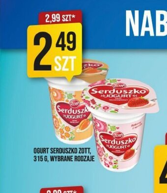 Market Jan OGURT SERDUSZKO ZOTT, 315 G oferta