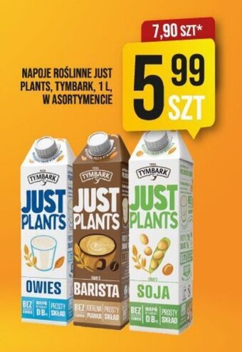 Market Jan NAPOJE ROŚLINNE JUST PLANTS, TYMBARK, 1 L, W ASORTYMENCIE oferta