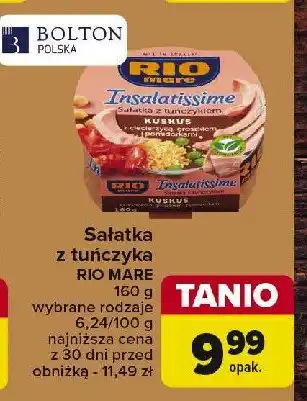 Biedronka Sałatka z tuńczykiem kuskus z ciecierzycą groszkiem i pomidorami oferta