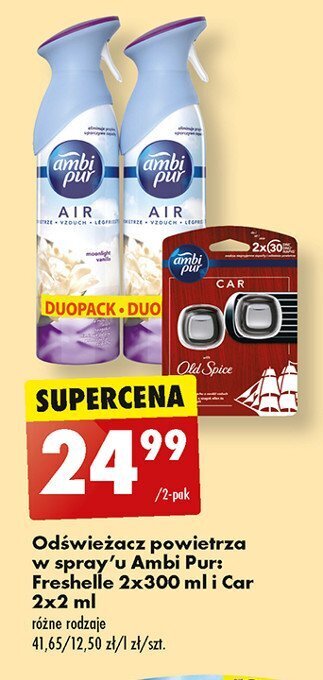 Biedronka Odświezacz powietrza moonlight vanilla oferta