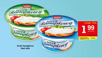 Gram Market Serek kanapkowy Wart-Milk 150 g oferta