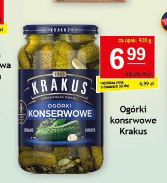 Gram Market Ogórki konsrwowe Krakus 920 g oferta