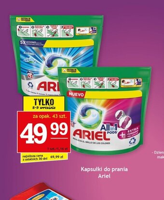 Gram Market Kapsułki do prania Ariel 43 szt. oferta